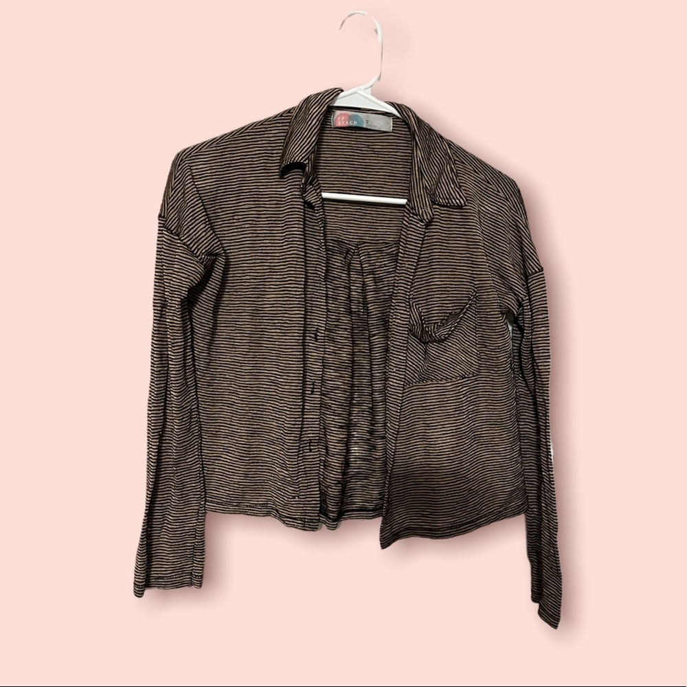 FREE PEOPLE BEACH button up shirt
